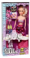 Păpușa New World Deluxe Girl Fuchsia 29cm (DXF2989)