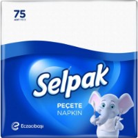 Șervețele de masă Selpak 30х30cm White 75pcs