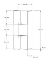 Dulap Trendy Ayaz White 140x60x31cm GTR005953 imaginea #2 — magazin online Desire.md