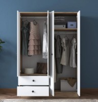 Dulap Trendy BA108 2067 Walnut/White 120x170x42cm GTR001839 imaginea #2 — magazin online Desire.md