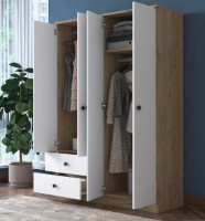 Dulap Trendy BA108 2067 Walnut/White 120x170x42cm GTR001839 imaginea #3 — magazin online Desire.md