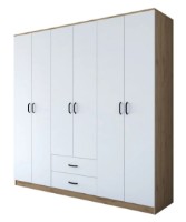 Dulap Trendy BA111 2324 Walnut/White 210x210x51cm GTR001849 imaginea #3 — magazin online Desire.md