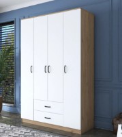 Dulap Trendy BA112 2331 Walnut/White 140x210x51cm GTR001844 imaginea #6 — magazin online Desire.md