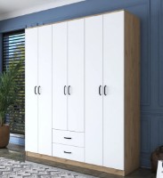 Dulap Trendy BA113 2337 Walnut/White 180x210x51cm GTR001847 imaginea #7 — magazin online Desire.md