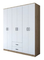 Dulap Trendy BA113 2337 Walnut/White 180x210x51cm GTR001847 imaginea #4 — magazin online Desire.md
