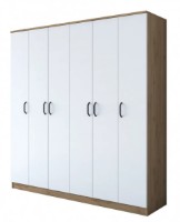 Dulap Trendy BA114 2274 Walnut/White 180x190x47cm GTR001845 imaginea #4 — magazin online Desire.md