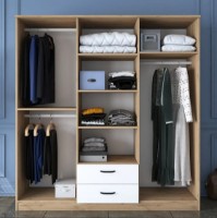 Dulap Trendy BA115 2283 Walnut/White 180x190x47cm GTR001843 imaginea #2 — magazin online Desire.md