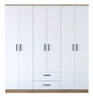 Dulap Trendy BA115 2283 Walnut/White 180x190x47cm GTR001843 imaginea #4 — magazin online Desire.md