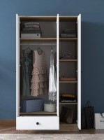 Dulap Trendy BA117 2253 Walnut/White 90x170x42cm GTR001838 imaginea #2 — magazin online Desire.md