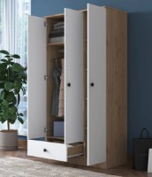 Dulap Trendy BA117 2253 Walnut/White 90x170x42cm GTR001838 imaginea #3 — magazin online Desire.md