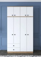 Dulap Trendy BA121 2696 Walnut/White 120x216.8x42.5cm GTR001841