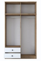 Dulap Trendy BA121 2696 Walnut/White 120x216.8x42.5cm GTR001841 imaginea #3 — magazin online Desire.md
