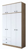 Dulap Trendy BA121 2696 Walnut/White 120x216.8x42.5cm GTR001841 imaginea #4 — magazin online Desire.md