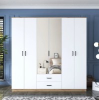 Dulap Trendy BA130 3049 Walnut/White 210x210x51.5cm GTR001850