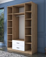 Dulap Trendy BA131 3052 Walnut/White 210x140x51.5cm GTR001846 imaginea #2 — magazin online Desire.md
