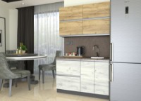 Кухонный гарнитур Yasen Мадера 1.2 Oak Kraft Gold/Oak Kraft White