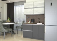 Кухонный гарнитур Yasen Мадера 1.2 Oak Kraft White/Graphite Grey