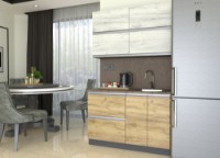 Кухонный гарнитур Yasen Мадера 1.2 Oak Kraft White/Oak Kraft Gold