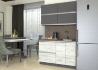 Кухонный гарнитур Yasen Мадера 1.2 Graphite Grey/Oak Kraft White