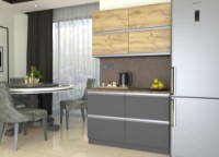 Кухонный гарнитур Yasen Мадера 1.2 Oak Kraft Gold/Graphite Grey