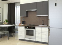 Кухонный гарнитур Yasen Мадера 1.6 Graphite Grey/Oak Kraft White