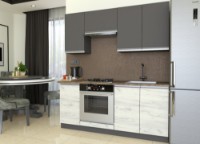 Кухонный гарнитур Yasen Мадера 1.8 Graphite Grey/Oak Kraft White