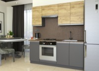 Кухонный гарнитур Yasen Мадера 1.8 Oak Kraft Gold/Graphite Grey
