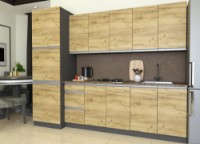 Кухонный гарнитур Yasen Мадера 2.6 Oak Kraft Gold