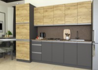 Кухонный гарнитур Yasen Мадера 2.6 Oak Kraft Gold/Graphite Grey