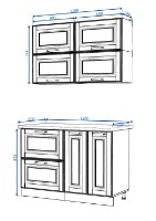 Кухонный гарнитур Yasen Сканди 1.2 White фото №2 — интернет-магазин Desire.md
