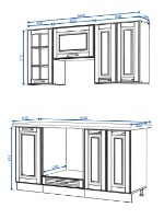 Кухонный гарнитур Yasen Сканди 1.6 White фото №2 — интернет-магазин Desire.md