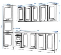 Кухонный гарнитур Yasen Сканди 2.6 White фото №2 — интернет-магазин Desire.md