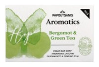 Săpun parfumat Papoutsanis Aromatics Bergamot & Green Tea 100g (6001801)