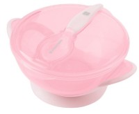 Bol cu ventuză și lingură Kikka Boo Feedy Pink (31302040152)