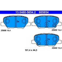 Комплект тормозных колодок ATE 13.0460-5654.2 фото №2 — интернет-магазин Desire.md