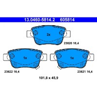 Комплект тормозных колодок ATE 13.0460-5814.2 фото №2 — интернет-магазин Desire.md