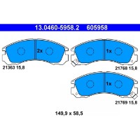 Комплект тормозных колодок ATE 13.0460-5958.2 фото №2 — интернет-магазин Desire.md