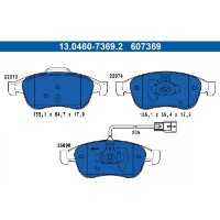 Комплект тормозных колодок ATE 13.0460-7369.2 фото №2 — интернет-магазин Desire.md