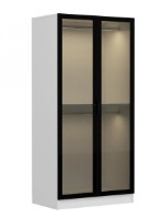 Шкаф Trendy Kale 190 White/Black 90x190x52cm GTR004832 фото №3 — интернет-магазин Desire.md