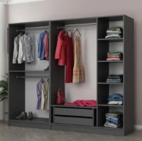 Шкаф Trendy Kale 210 Anthracit 225x210x52cm GTR004749 фото №2 — интернет-магазин Desire.md