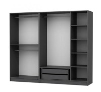 Шкаф Trendy Kale 210 Anthracit 225x210x52cm GTR004749 фото №4 — интернет-магазин Desire.md