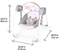 Leagăn pentru bebeluși Bright Starts Ingenuity Comfort 2 Go Flora The Unicorn (12202) imaginea #9 — magazin online Desire.md