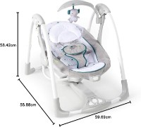 Leagăn pentru bebeluși Bright Starts Ingenuity ConvertMe Swing 2 Seat Nash (12055) imaginea #9 — magazin online Desire.md