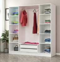 Шкаф Trendy Kale 2437 White 180x190x52cm GTR004209 фото №4 — интернет-магазин Desire.md