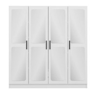 Шкаф Trendy Kale 2437 White 180x190x52cm GTR004209 фото №5 — интернет-магазин Desire.md