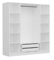 Шкаф Trendy Kale 2437 White 180x190x52cm GTR004209 фото №6 — интернет-магазин Desire.md