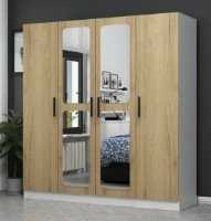 Шкаф Trendy Kale 2711 Walnut/White 180x190x52cm GTR004228 фото №5 — интернет-магазин Desire.md