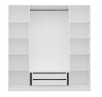 Шкаф Trendy Kale 2711 Walnut/White 180x190x52cm GTR004228 фото №4 — интернет-магазин Desire.md