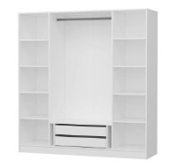 Шкаф Trendy Kale 4017 White 180x190x52cm GTR004378 фото №4 — интернет-магазин Desire.md