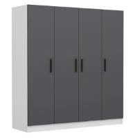 Шкаф Trendy Kale 4947 White/Anthracit 180x190x52cm GTR004403 фото №3 — интернет-магазин Desire.md